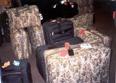 Luggage at Fairbanks Airport
